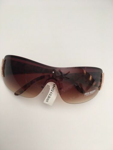 Steve Madden Women’s S5412 GLD Shield Sunglasses 100%UV Absorptive