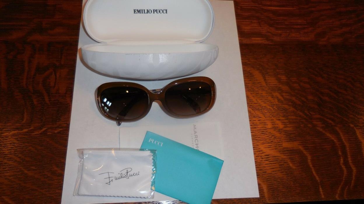Emillo PUCCI  Light tortoise EP694s Sunglasses NEW! 57-17-130