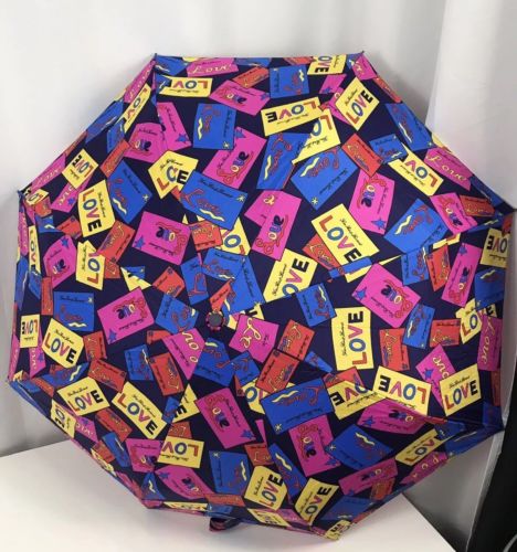 Yves Saint Laurent Love Umbrella Retro Colorful Artwork Pop Art YSL