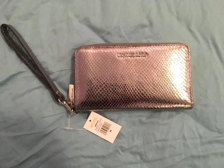 MICHAEL KORS MK Metallic LEATHER Wallet
