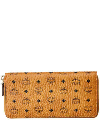 Mcm Womens  Original Visetos Zip Around Wallet