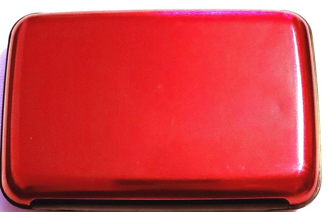Fun 4” Red Hard Case Credit Card Wallet