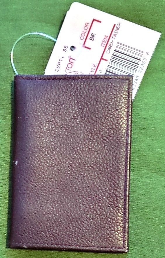 Handy Buxton Leather Card Id Folding Wallet