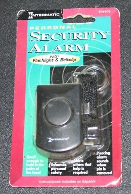 New Old Stock Intermatic Personal Security Alarm SP640B Flashlight Beltclip Belt