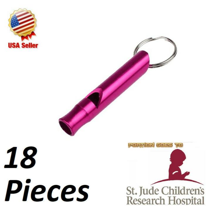 18 Rape Emergency Alarm Key Chain Whistles Survival Purple