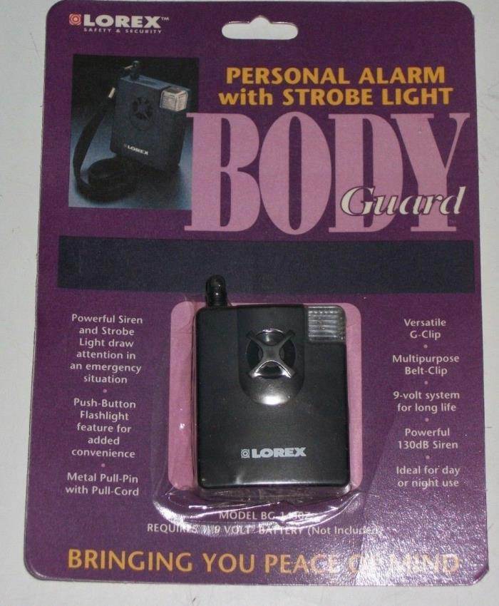 LOREX Body Guard PERSONAL ALARM + STROBE Light BG-1430Z New NIP