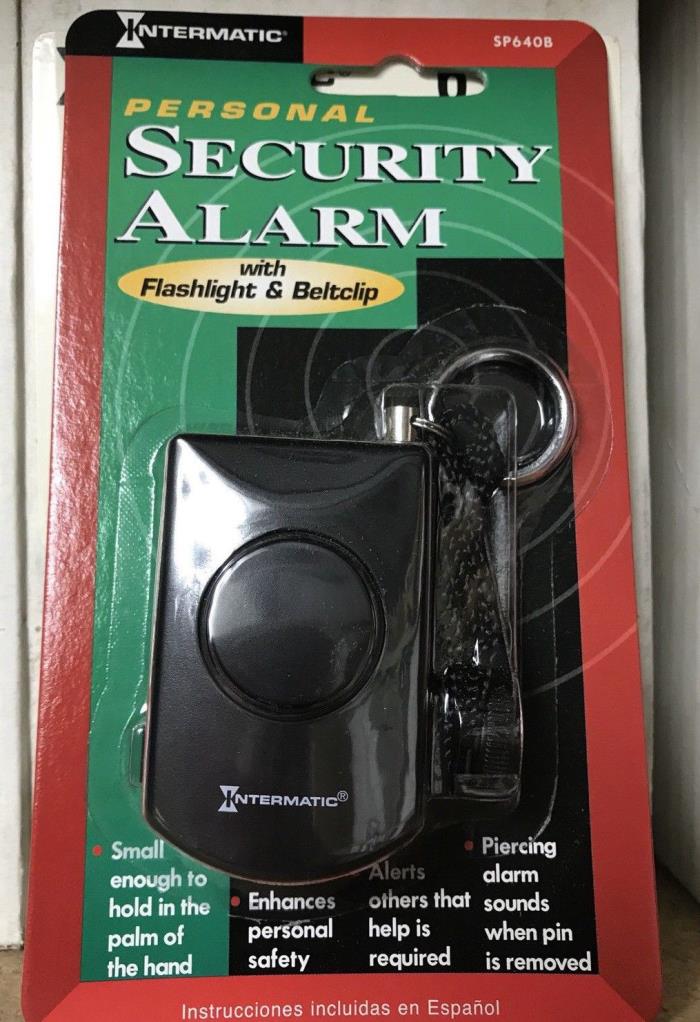 4 Intermatic PERSONAL SECURITY ALARMS Alert Safety Flashlight Belt Clip Assault