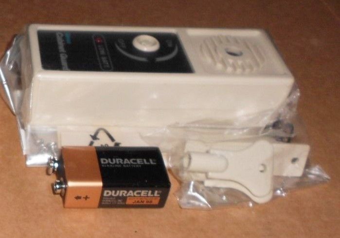 Quorum cabinet guard alarm with keys, great to lockup Meds or liquor.
