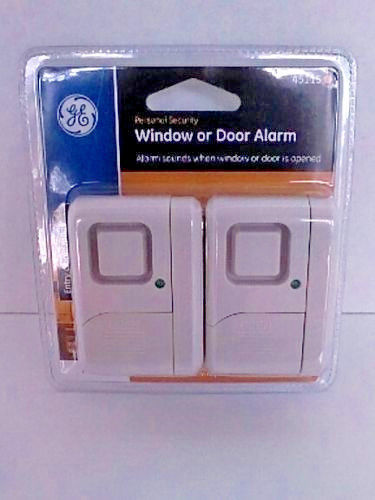 New* GE Window or Door Personal Security Alarm #45115 (Set of 2)  Lot# EB7