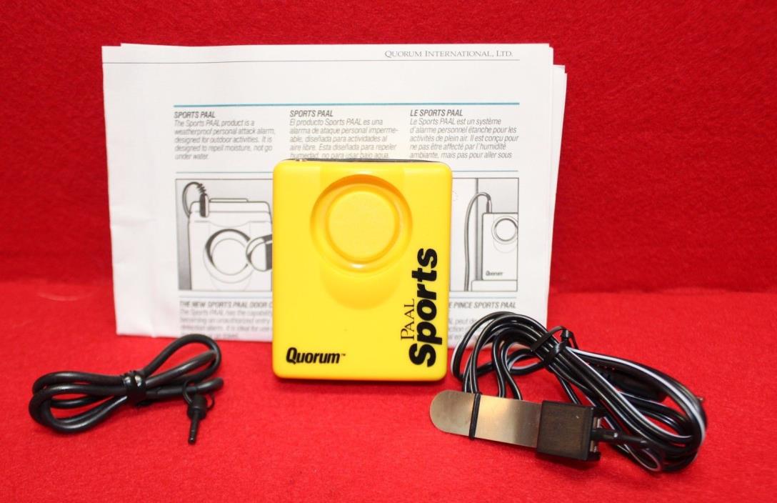 Quorum PAAL Sports Personal Alarm Protection Yellow Special Olympics