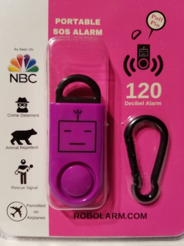 ROBOCOPP SOS Ealarm Personal Alarm Original Sound Grenade pull-pin  BASU Purple