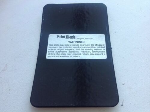 VINTAGE POINT BLANK 5x8 BODY ARMOR PLATE USA