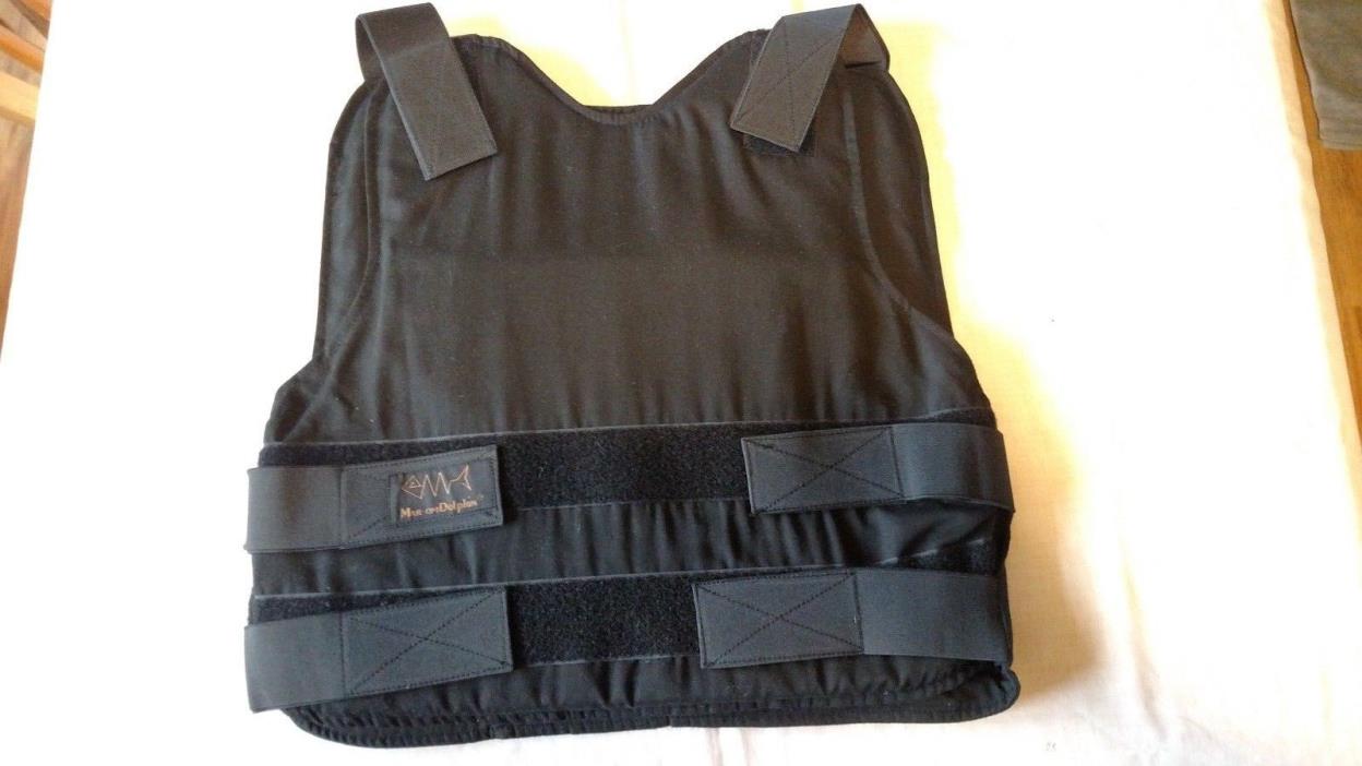 Large Marom Dolphin Bullet Proof Vest Body Armor Level III A w/Trauma Plate +Bag