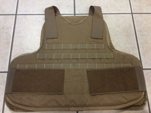United Shield International IIIA CTC W/T Molle Vest Coyote Tan Med NEW
