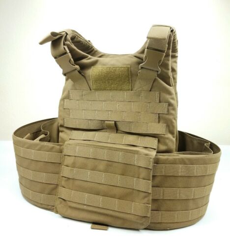 USMC Plate Carrier Vest IMTV Large IIIa Soft Armor Coyote Tactical Marines KDH
