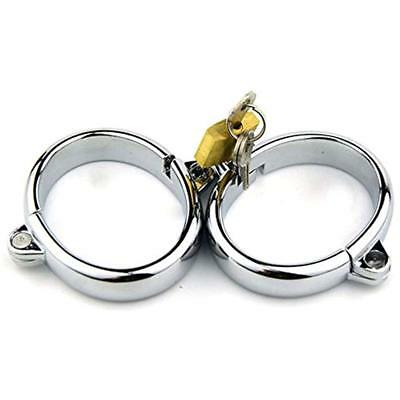 CamaTech Police Handcuffs Steel Metal Wrist Cuffs Ankle Keys - Party Favors Lock