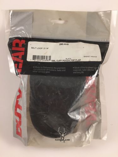 Safariland Duty Gear Hidden Snap Double Handcuff Pouch Top Flap Black