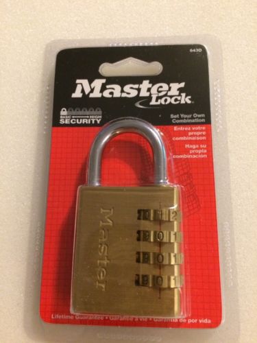 Masterlock 643D Padlock - Set Your Own Combination