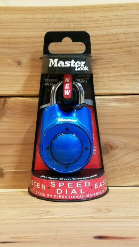 Master Lock Speed Dial Directional Lock in BLUE Great Security! Escape Rooms