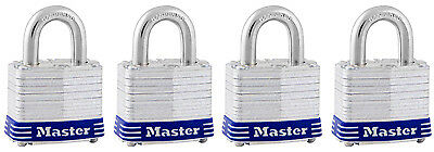 MASTER LOCK CO 4-Pack 1-1/2 Inch Keyed-Alike Laminated Padlocks 3008D