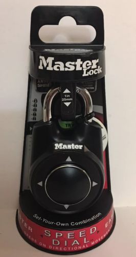 Master lock 1500id Speed Dial Resettable Combination Directional BLACK