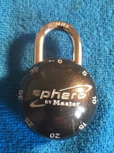 BLACK SPHERO BY MASTER COMBINATION LOCK WITH COMBO~~ NICE