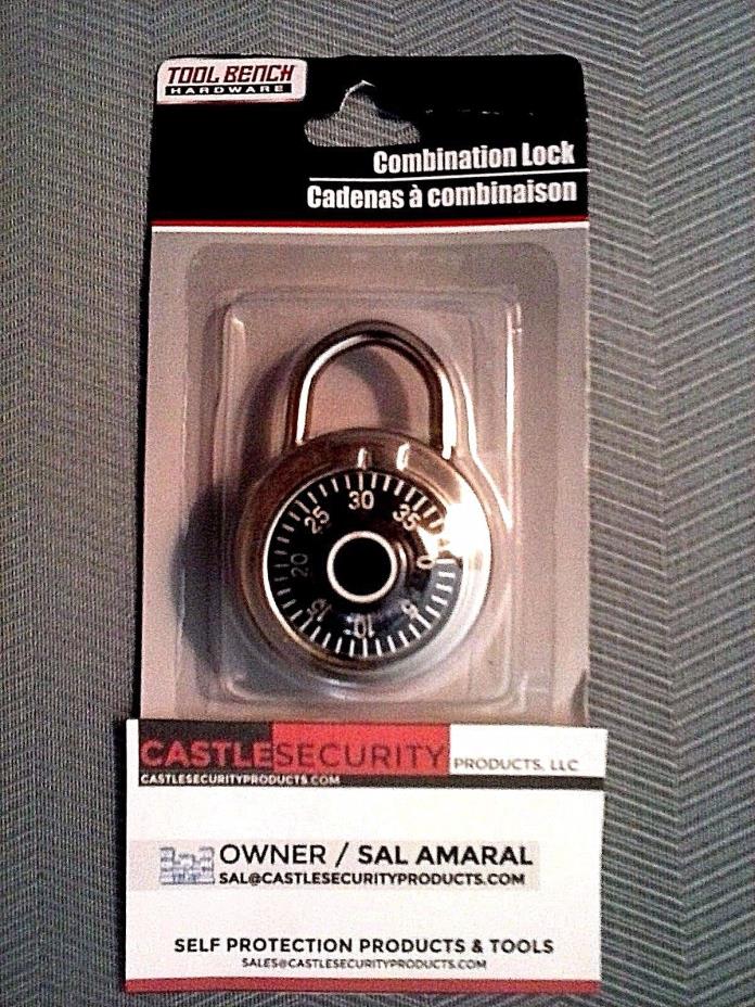 3 COMBINATION LOCKER LOCK SINGLE CENTER DIAL PADLOCK