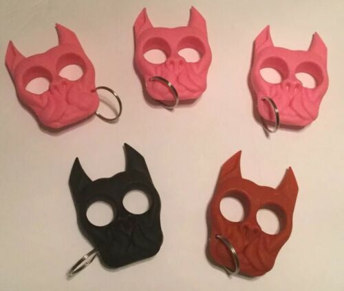 Bull Dog Self Defense Keychain Hard Plastic Hand Held Defense
