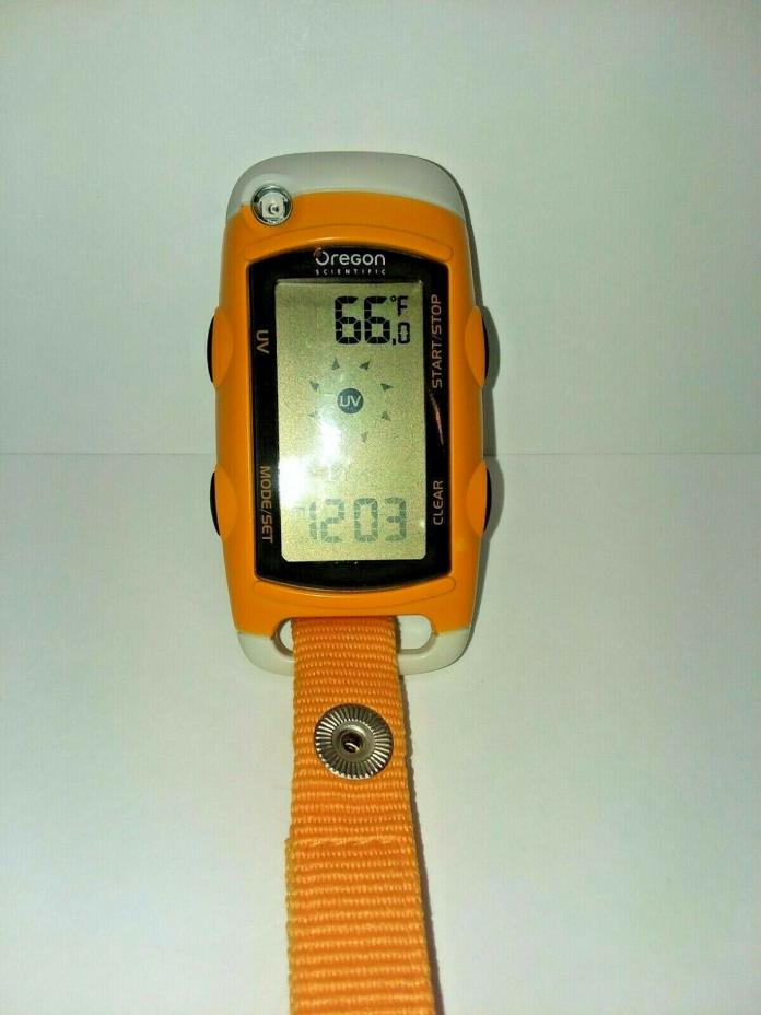 Personal UV Monitor W/Exposure Timer Oregon Scientific EB612 In Great Condition.