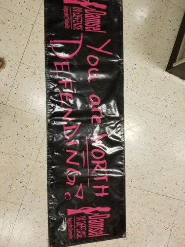Damsel In Defense Event Banner 6 FT Long x 23