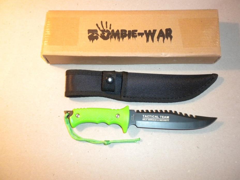 Tactical Self-Defense Fixed-Blade Knife (Zombie Wars) Model 8268