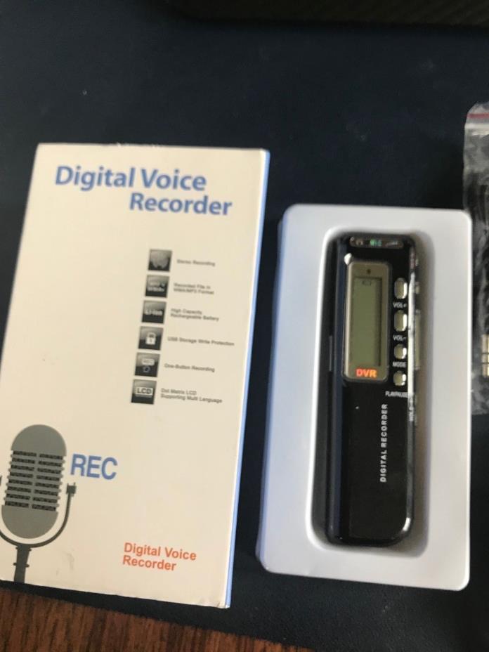 Spy Digital Voice Recorder,Records telephone conversation + voice activated NEW!