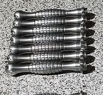 Kubotan - Stainless Steel, Grenade Grip, Ball End, Machined Finish