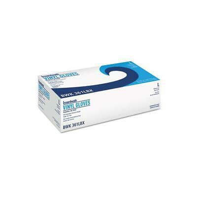 Exam Vinyl Gloves, Powder/latex-free, 3 3/5 Mil, Clear, Large, 100/box