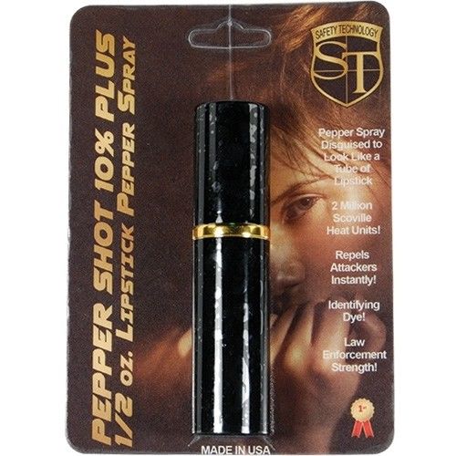 Black PEPPER SHOT LIPSTICK PEPPER SPRAY
