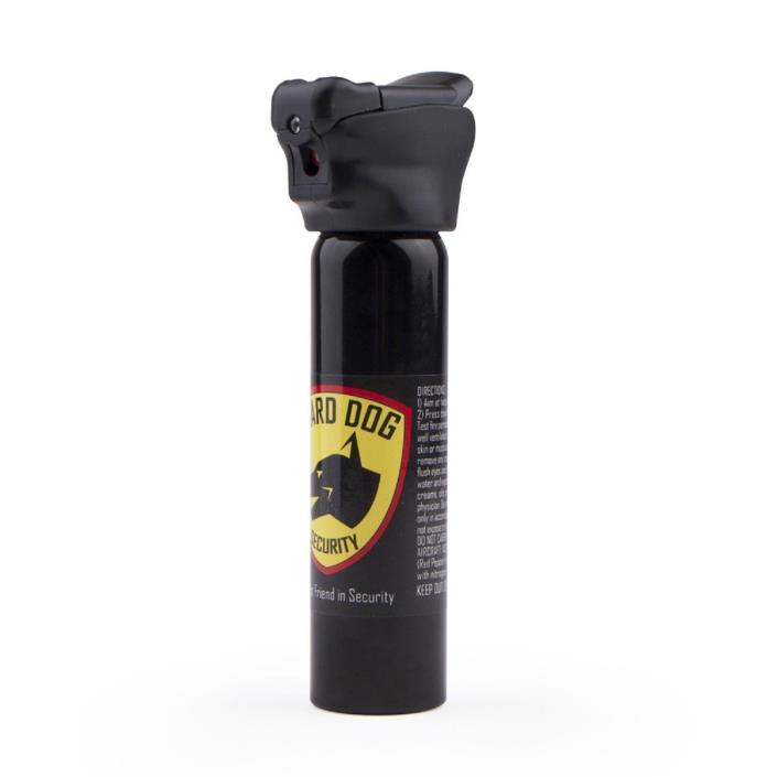 Guard Dog Security 4-Ounce Flip Top Pepper Spray with LED Flashlight (Black)
