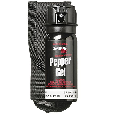 SABRE RED Pepper Gel - Police Strength Tactical Series w/18-Foot (5.5M) Range