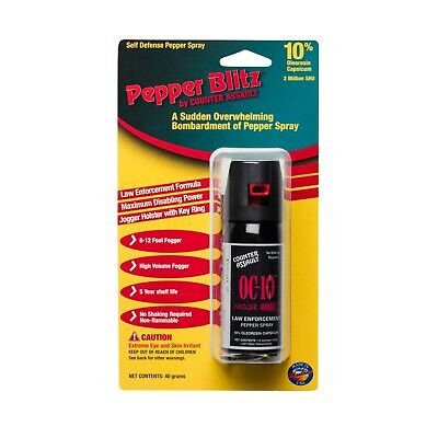 PDF-2/sb Counter Assault 40 Gram Fogger w/Jogger Holster & Key Ring
