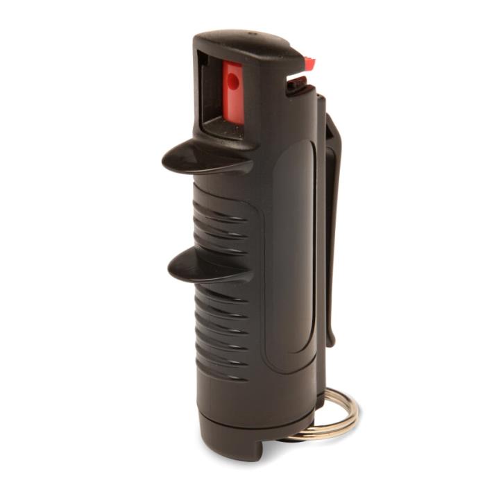 Tornado Armor Case Pepper Spray With Belt Clip, Keyring, Aim Assist, Finger Lock