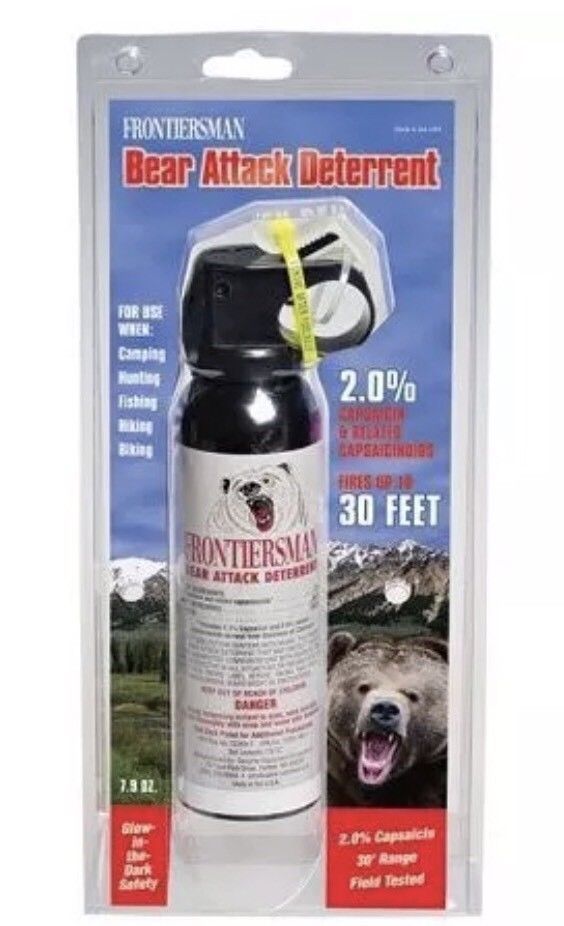 Frontiersman Bear Attack Deterrent Spray With Belt Holster 7.9 oz. 30 ft. Lot#B