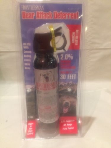 Frontiersman Bear Attack Deterrent Spray 7.9 OZ. with Belt Holster New