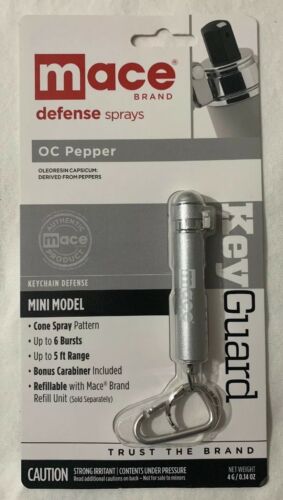 Genuine Mace Brand OC Pepper Mini Keychain Defense Spray (NEW) Sealed BB 06/2023