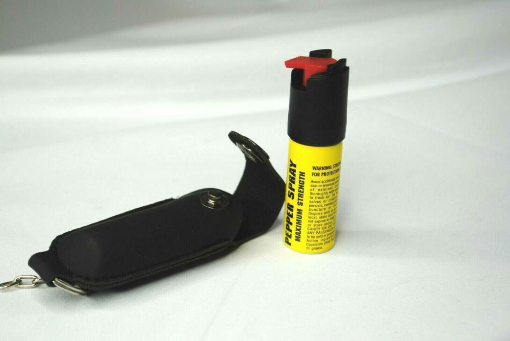 PS Products EKCH14-C Eliminator Pepper Spray 5oz Leather Keychain