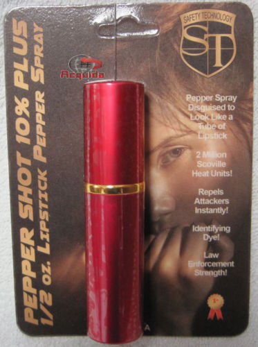 SAFETY TECHNOLOGY LIPSTICK PEPPER SPRAY- RED