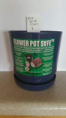 Flower Pot Hidden Safe ~  Put In A Real Plant! False Bottom, Hidden Compartment
