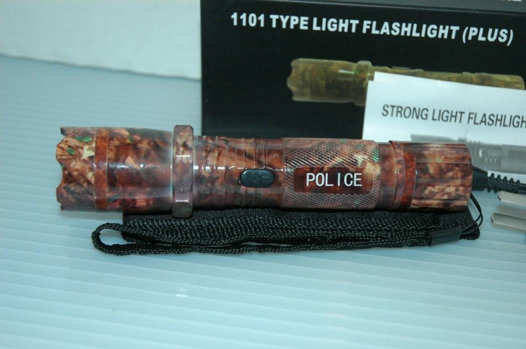 NEW Rechargeable Camo Flashlight with Stun Feature, FREE Shipping