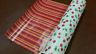 Half ream 24 inch wide cherries and Stripes reversible gift wrap 417 feet