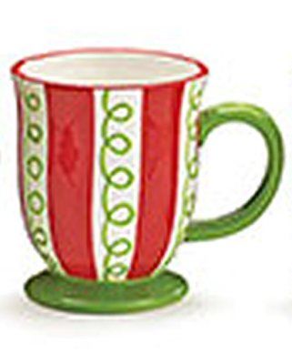 Merry Magic Christmas Mug Large 16 OZ  Red/White/Green with Gift Box-145875-#B