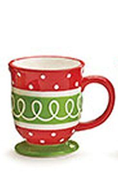 Merry Magic Christmas Mug 16 OZ Red/White/Green with Gift Box -145875-#A