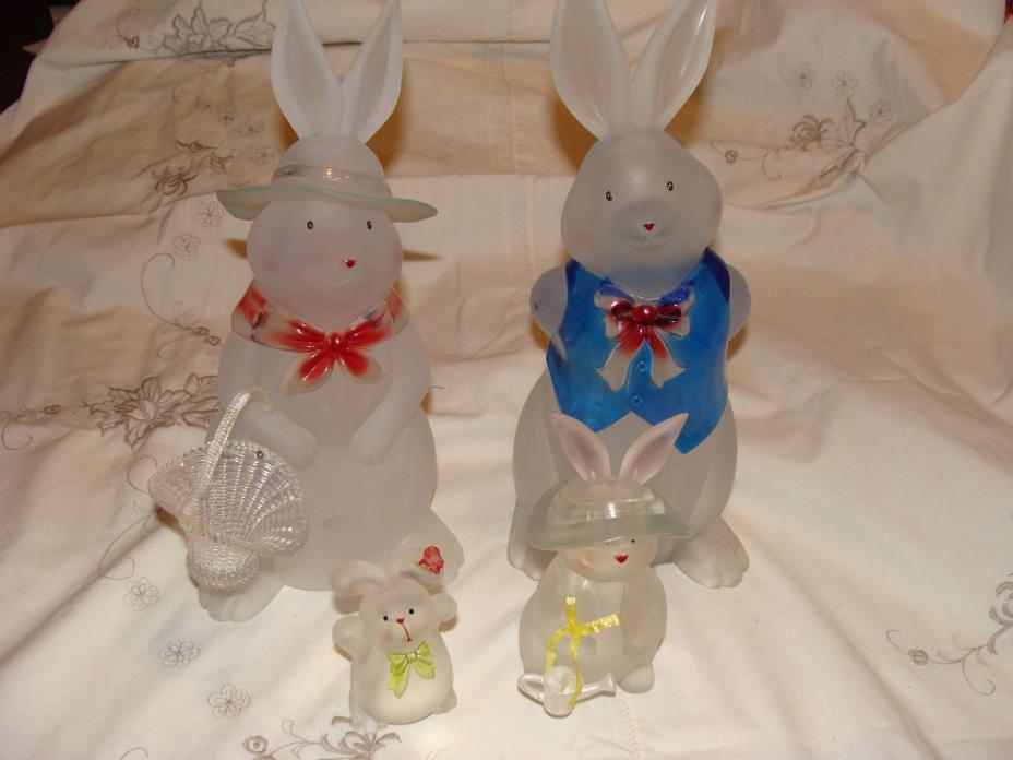 Easter Rabbit bunny Spring decorations set